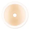 Set of 3 Small Cream Round Ceramic Planters for Indoor Plants